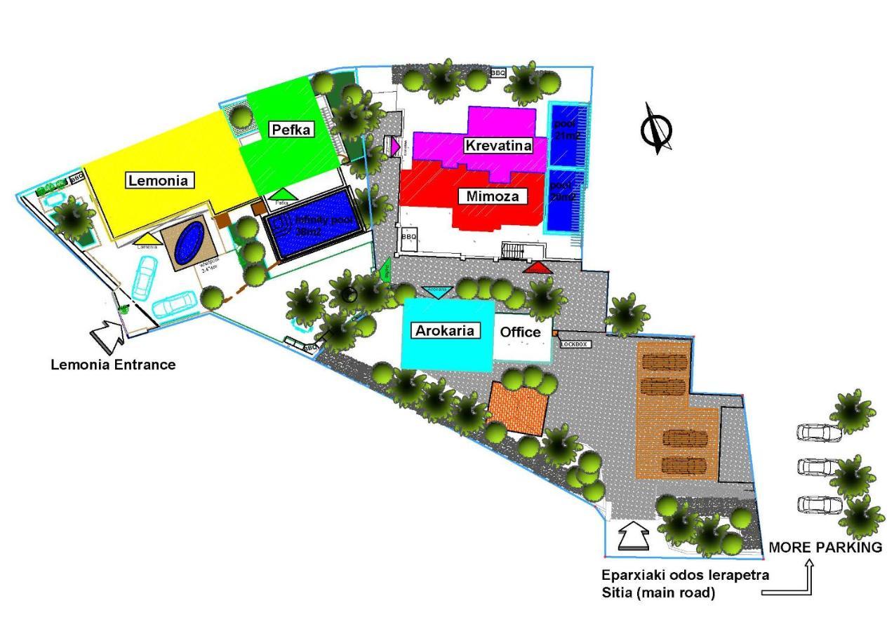 Paradisos Luxury Villas Next To Beach Koutsourás Zewnętrze zdjęcie