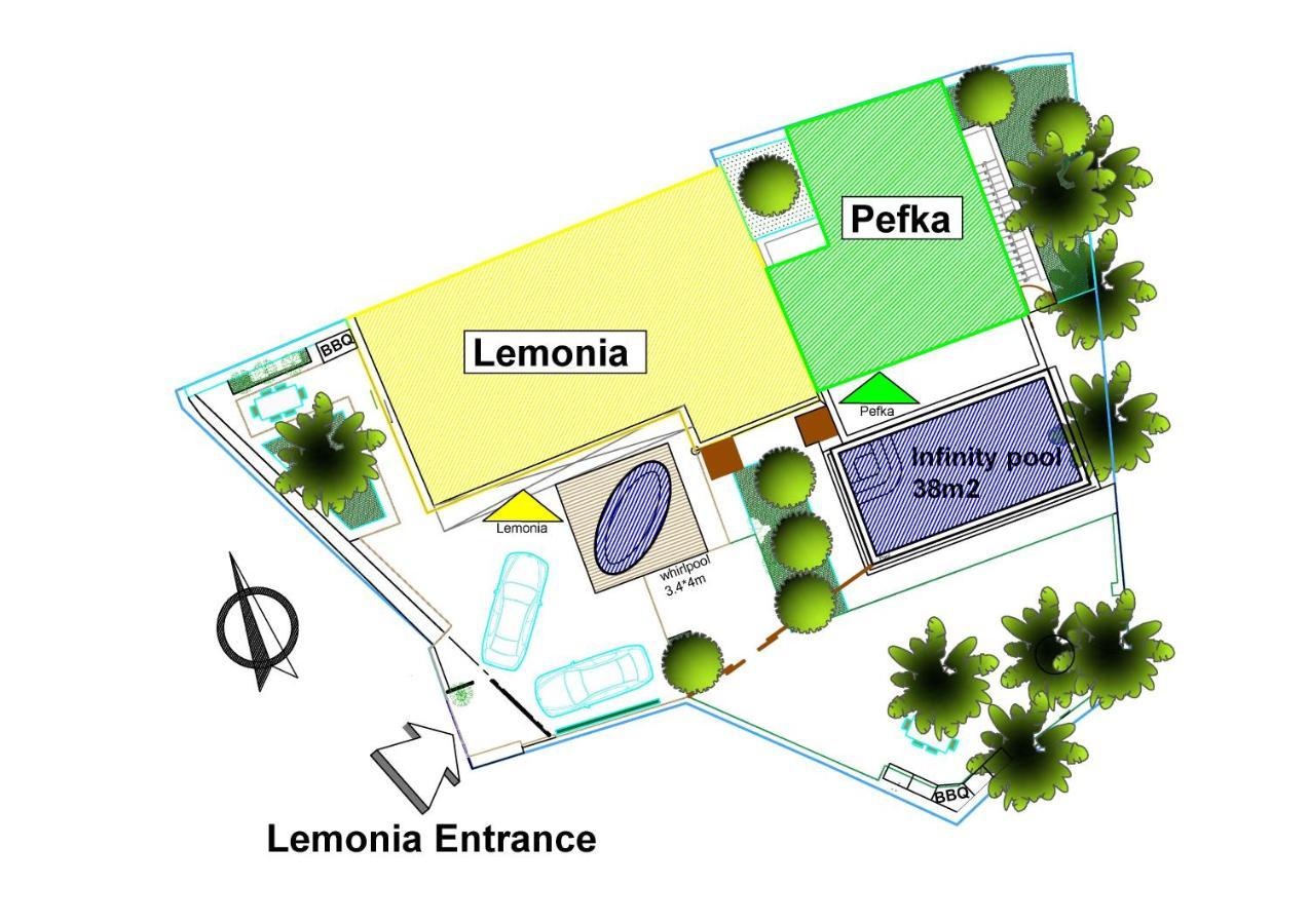 Paradisos Luxury Villas Next To Beach Koutsourás Zewnętrze zdjęcie
